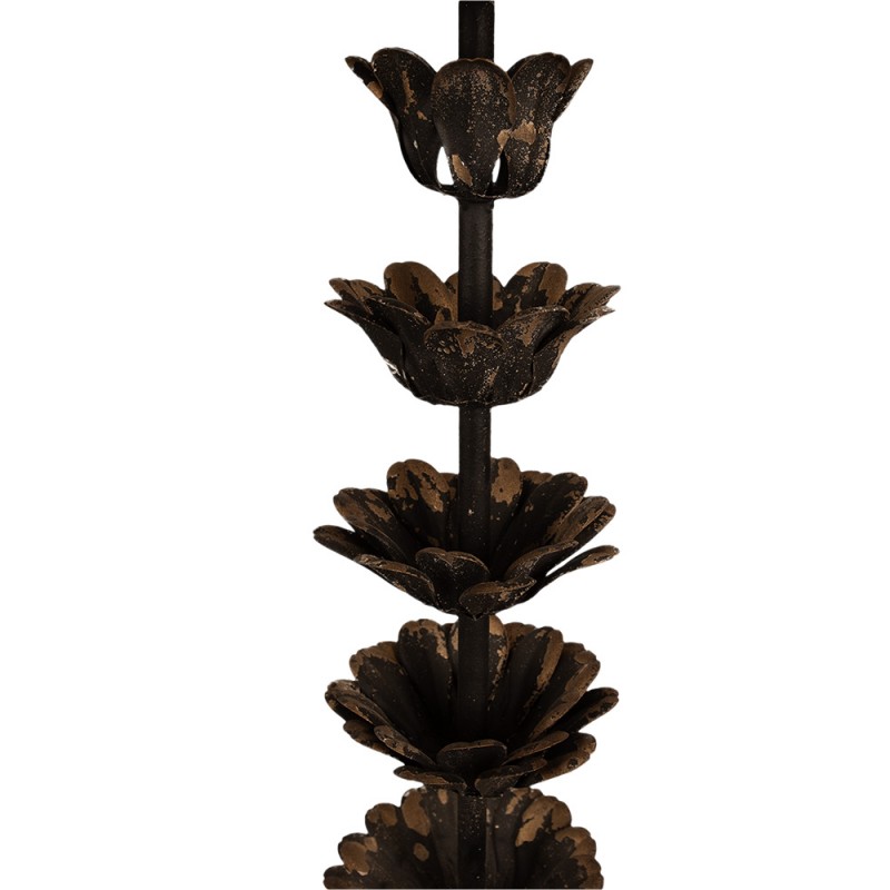 Clayre & Eef 5LMC0038 Tafellamp Ø 30x81 Cm Bruin Metaal Bureaulamp