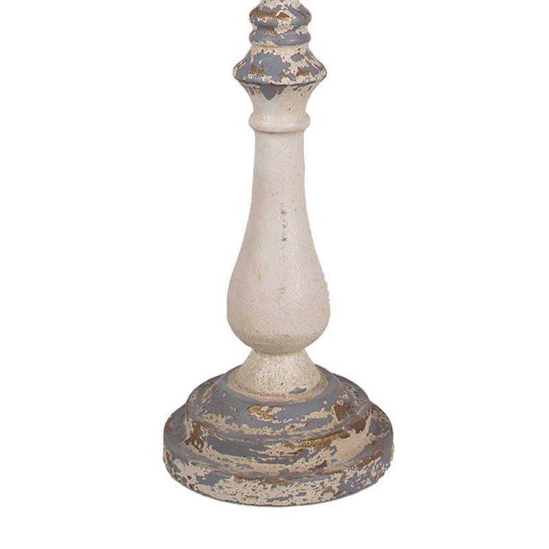 Clayre & Eef 5LMC0040 Tafellamp Ø 33x75 Cm Beige IJzer Bureaulamp