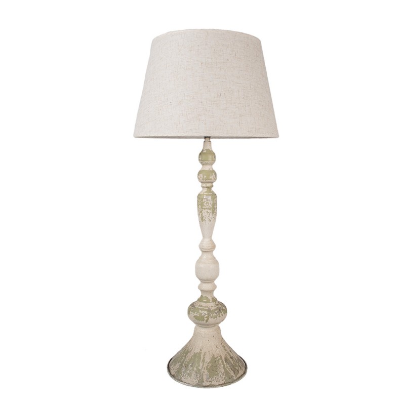 clayre & eef 5LMC0041 Tafellamp Ø 38x88 cm Beige IJzer Bureaulamp