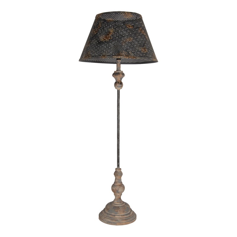 clayre & eef 5LMC0046 Tafellamp Ø 35x94 cm Bruin Metaal Bureaulamp