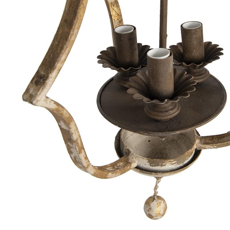 Clayre & Eef 5LMP298 Hanglamp 38x33x71 Cm Bruin IJzer Hanglamp Eettafel