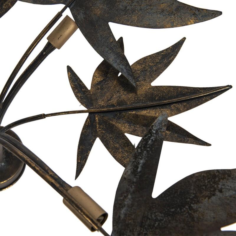 Clayre & Eef 5LMP328 Hanglamp 86x86x49 Cm Koperkleurig Metaal Hanglamp Eettafel