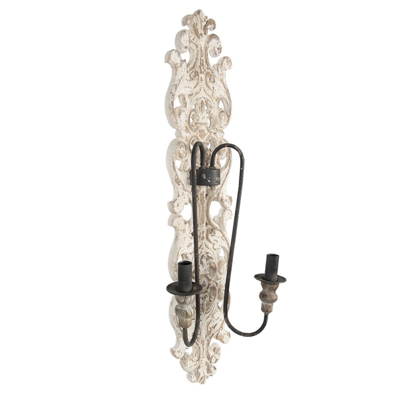 Clayre & Eef 5LMP330 Wandlamp 45x8x95 Cm Bruin Hout Muurlamp