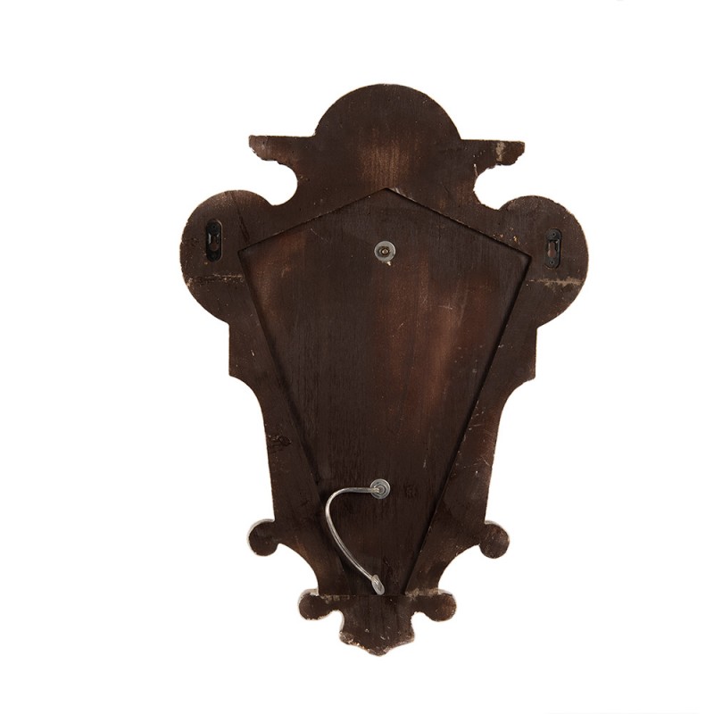 Clayre & Eef 5LMP363 Wandlamp 43x16x68 Cm Beige Grijs Hout Muurlamp