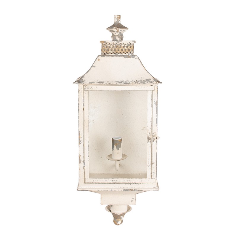 clayre & eef 5LMP372 Wandlamp 25x17x62 cm Beige IJzer Muurlamp