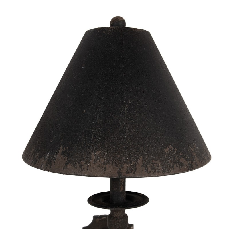 Clayre & Eef 5LMP669 Wandlamp 31x32x117 Cm Zwart Bruin IJzer Muurlamp