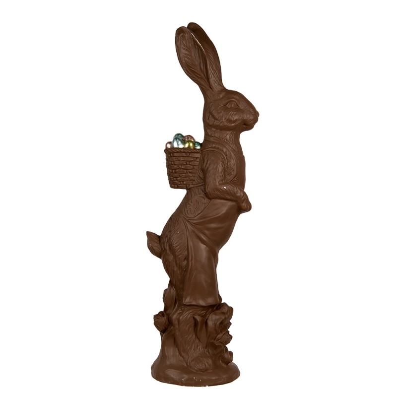 Clayre & Eef 5MG0056 Decoratie Beeld Konijn 91 Cm Bruin Keramisch Materiaal