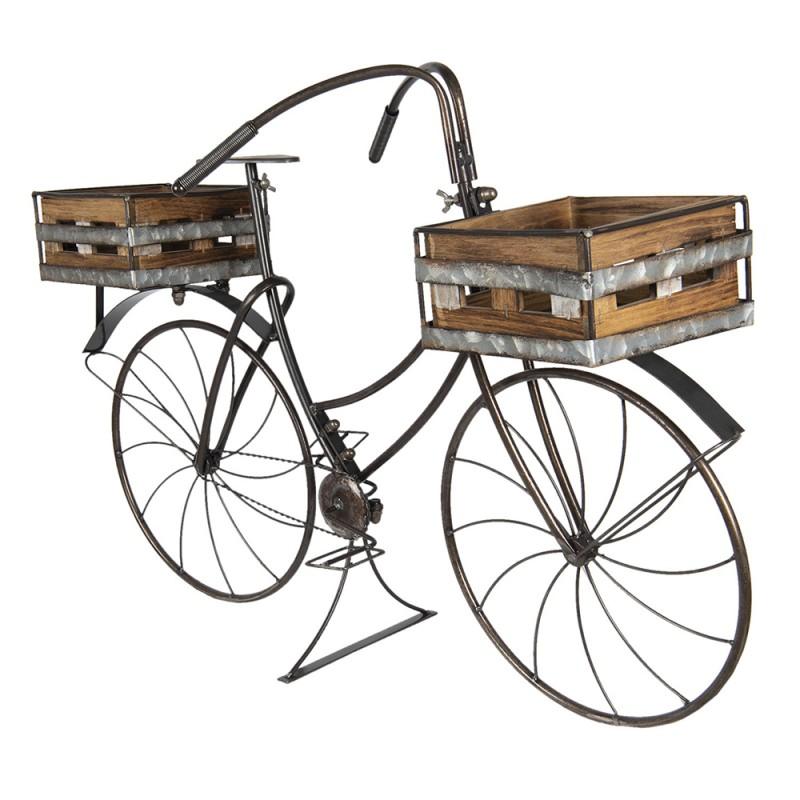 Clayre & Eef 5Y0546 Planthouder Fiets 85x30x58 Cm Bruin IJzer Fiets