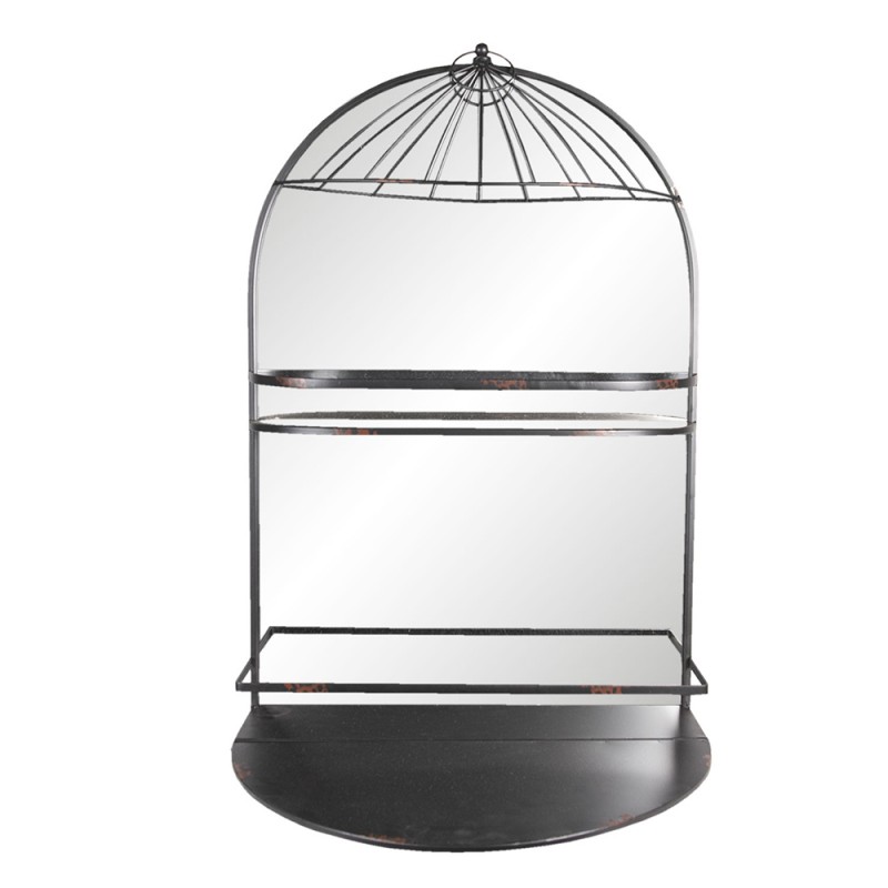 clayre & eef 5Y0657 Wandrek 50x36x83 cm Bruin IJzer Muurrek