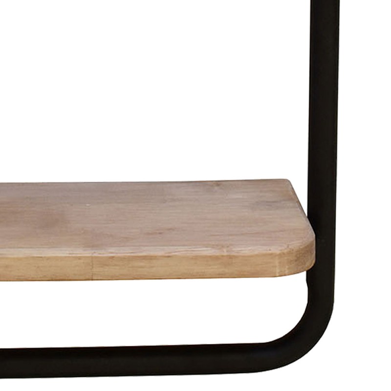 Clayre & Eef 5Y0701 Wandrek 30x15x80 Cm Bruin IJzer Rechthoek Muurrek