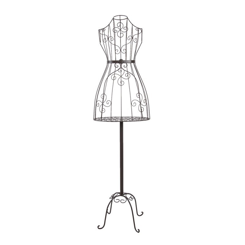 clayre & eef 5Y0862 Paspop Dames Verstelbaar 152 cm Bruin Metaal Torso