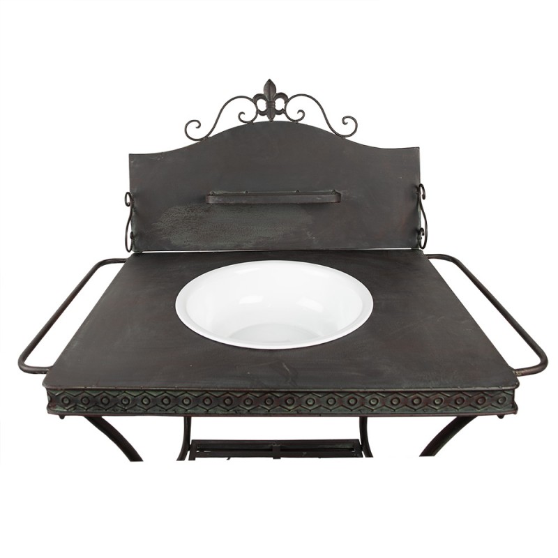 Clayre & Eef 5Y0870Z Kaptafel 72x48x114 Cm Bruin Groen IJzer