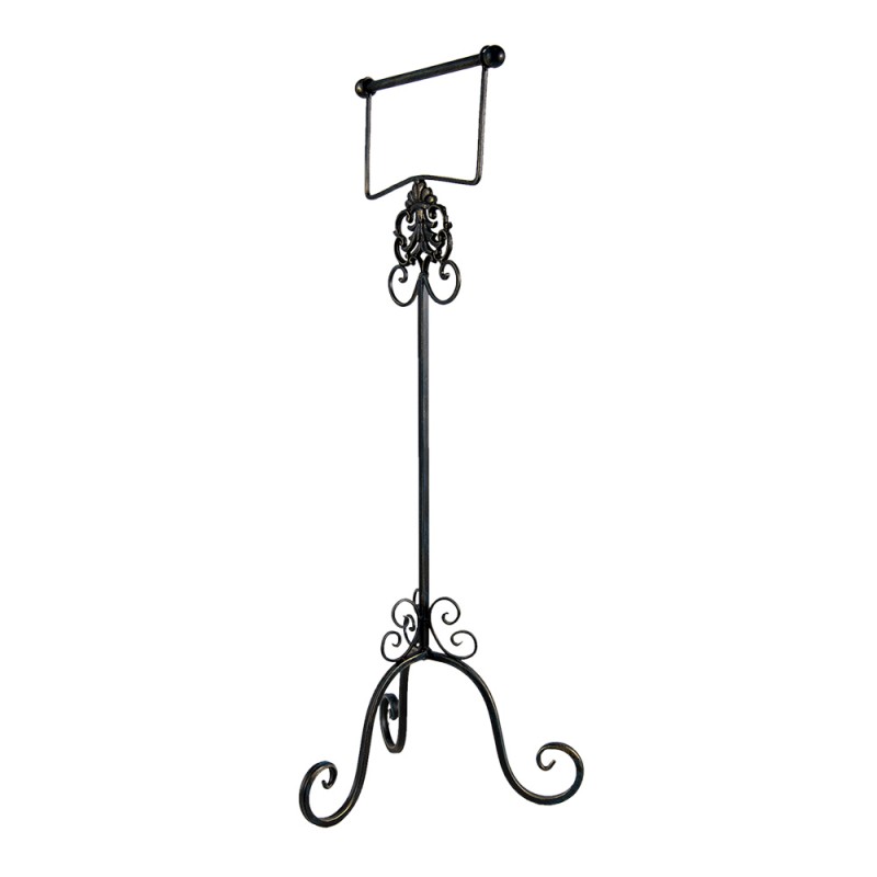 Clayre & Eef 5Y0969 WC Rol Houder 27x24x70 Cm Bruin IJzer Toiletrolhouder