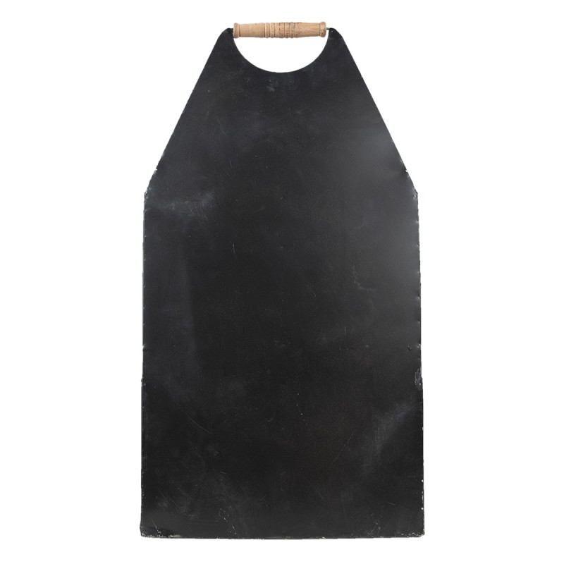 Clayre & Eef 5Y1013 Wandrek 35x41x66 Cm Grijs Wit Metaal Muurrek