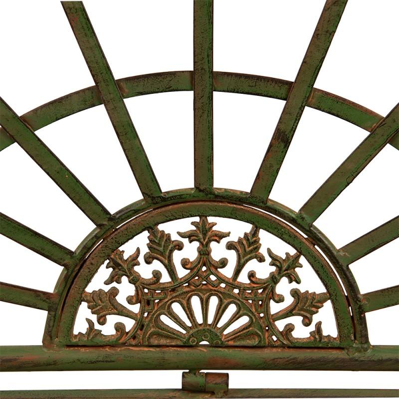 Clayre & Eef 5Y1021 Tuinbank 145x45x100 Cm Groen IJzer Bank Buiten