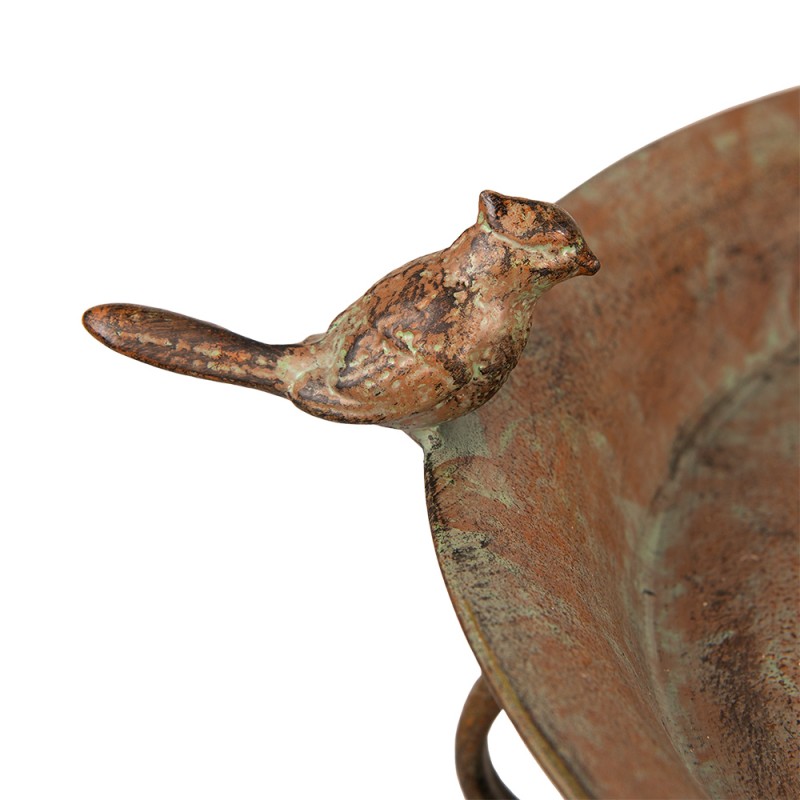 Clayre & Eef 5Y1037 Vogelvoederbak 48x42x75 Cm Groen Bruin IJzer
