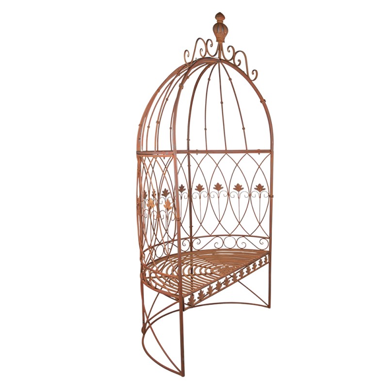 Clayre & Eef 5Y1043 Tuinbank 119x59x208 Cm Bruin IJzer Bank Buiten