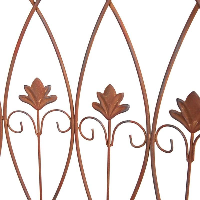 Clayre & Eef 5Y1043 Tuinbank 119x59x208 Cm Bruin IJzer Bank Buiten