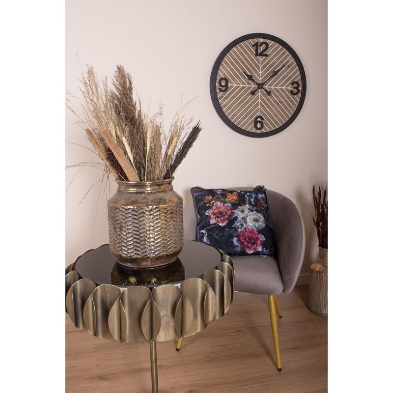 Clayre & Eef 5Y1137 Bijzettafel Ø 57x66 Cm Koperkleurig IJzer