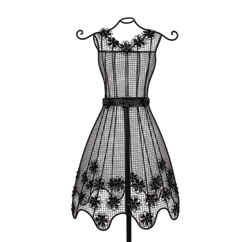 Clayre & Eef 5Y1194 Etalagepop 43x34x149 Cm Zwart Metaal