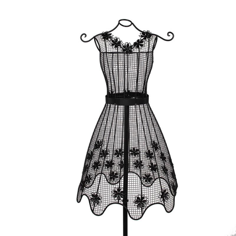 Clayre & Eef 5Y1194 Etalagepop 43x34x149 Cm Zwart Metaal