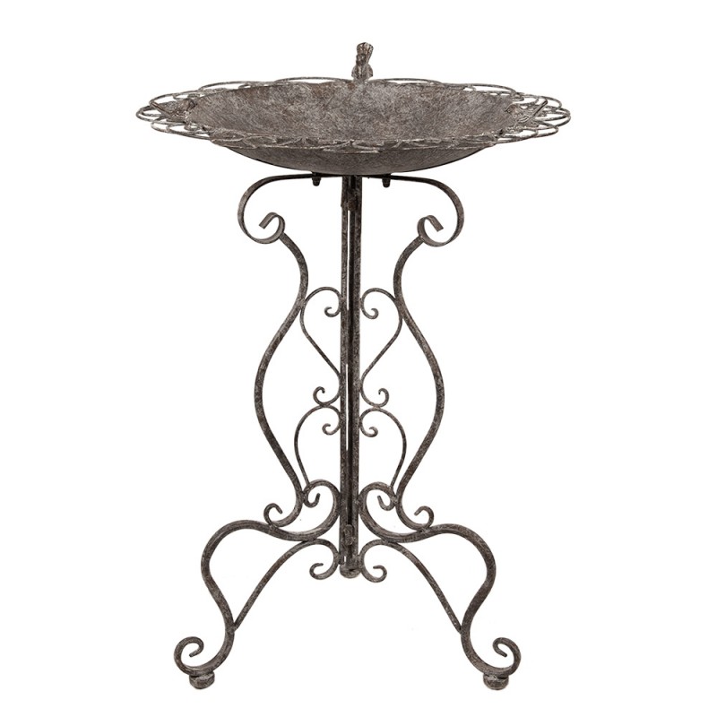 clayre & eef 5Y1203 Vogelvoederbak Ø 52x76 cm Bruin Metaal Tuindecoratie