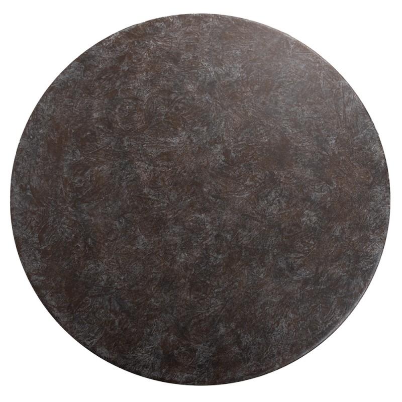 Clayre & Eef 5Y1208 Bistrotafel Ø 70x75 Cm Bruin Metaal Rond