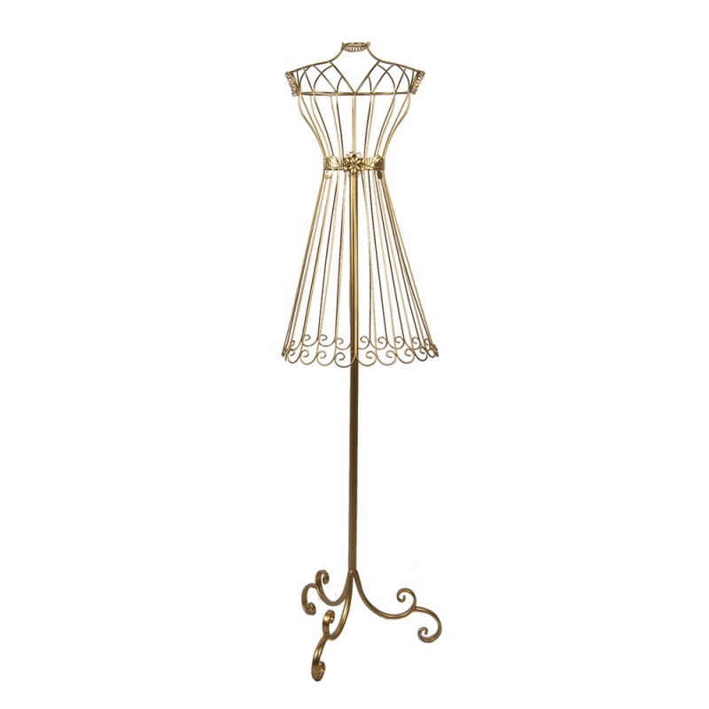 clayre & eef 5Y1271 Etalagepop 42x36x142 cm Goudkleurig Metaal