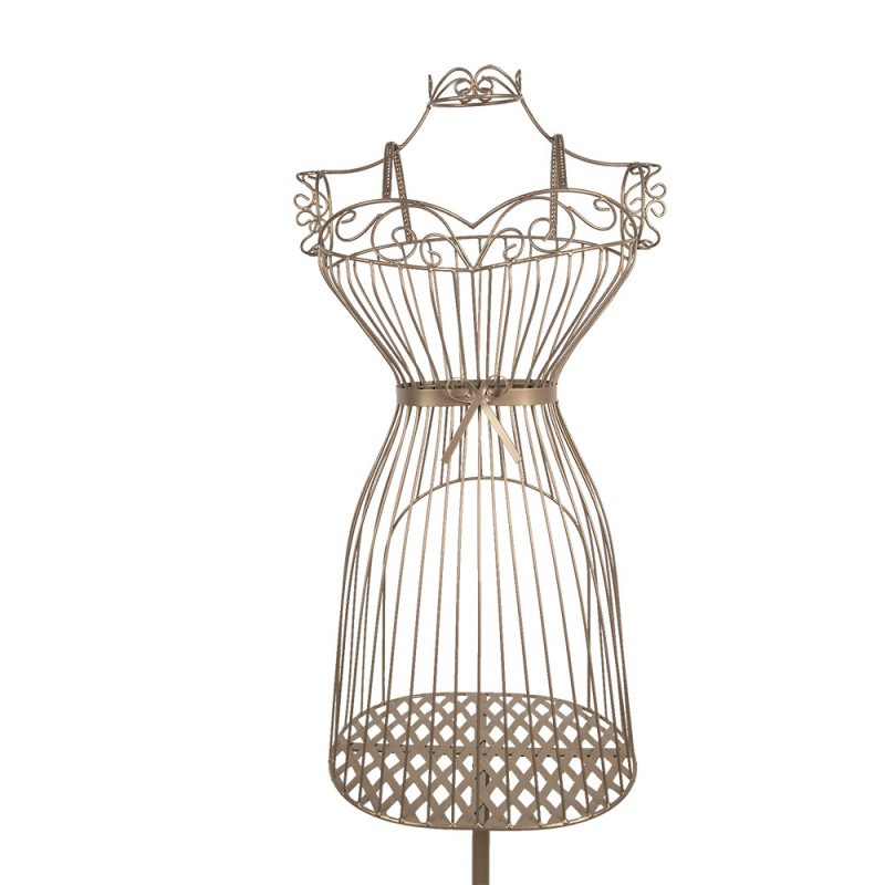 Clayre & Eef 5Y1274 Etalagepop 40x30x155 Cm Goudkleurig Metaal