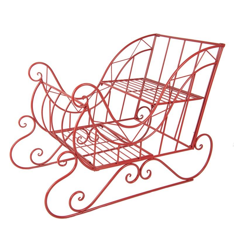 Clayre & Eef 5Y1285 Arrenslee Kerst Groot 90x51x68 Cm Rood Metaal