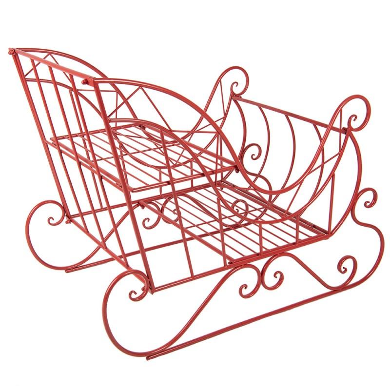 Clayre & Eef 5Y1285 Arrenslee Kerst Groot 90x51x68 Cm Rood Metaal