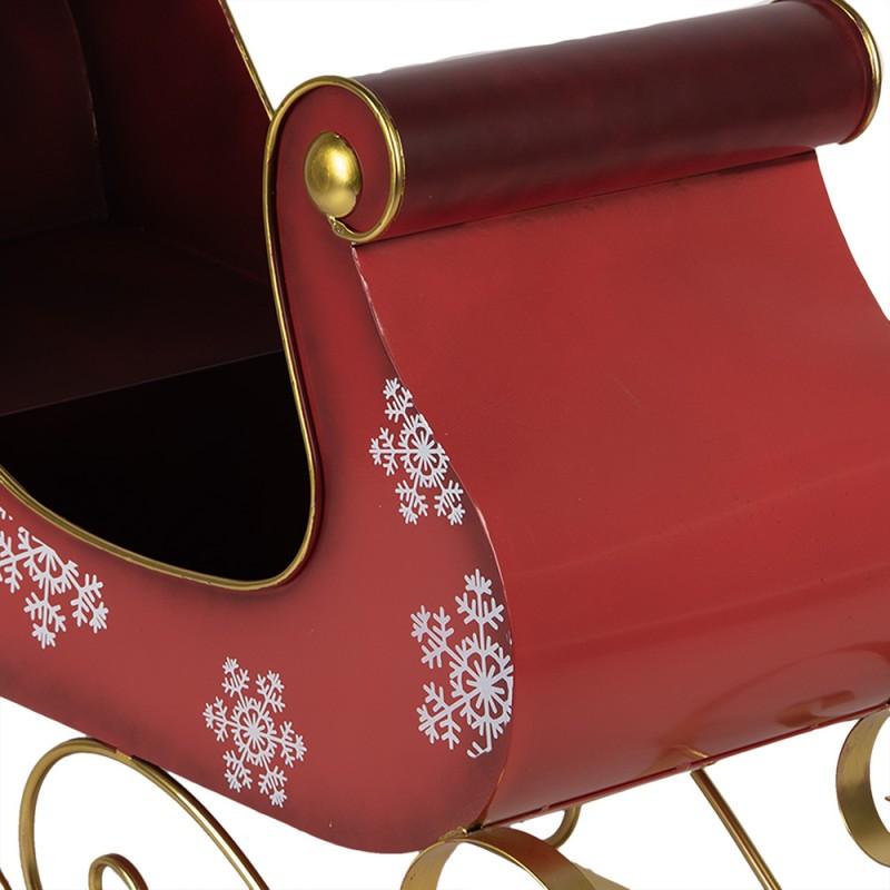 Clayre & Eef 5Y1287 Arrenslee Kerst Groot 112x40x68 Cm Rood Metaal