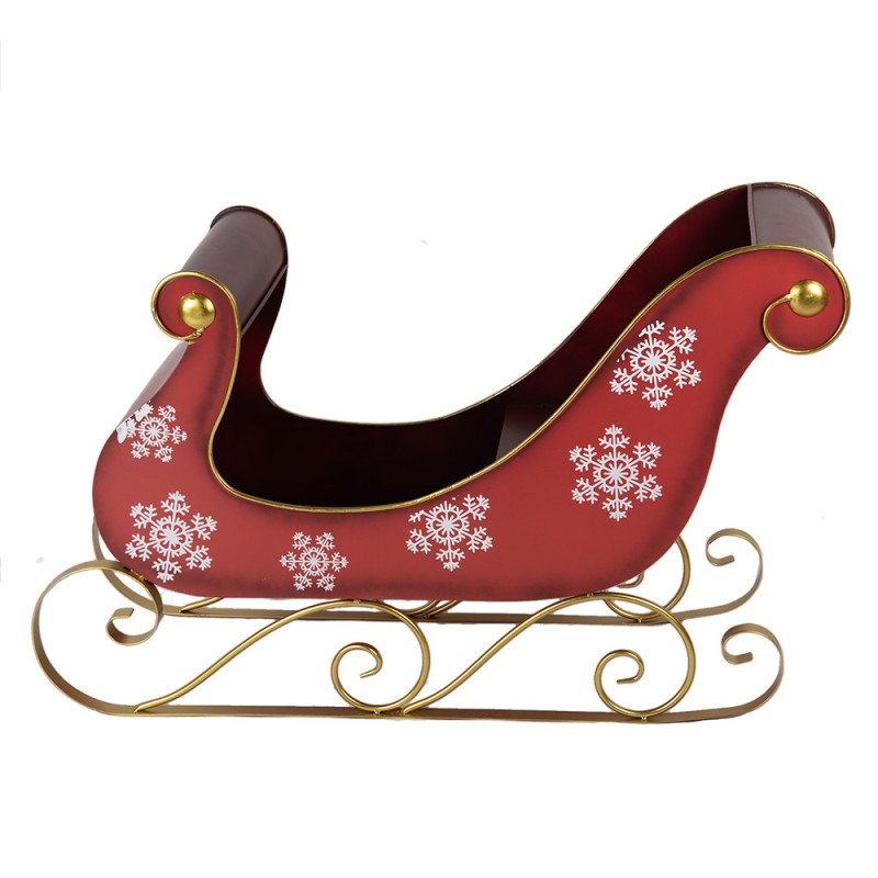 clayre & eef 5Y1287 Arrenslee Kerst Groot 112x40x68 cm Rood Metaal clayre & eef 5Y1287 Arrenslee Kerst Groot 112x40x68 cm Rood Metaal