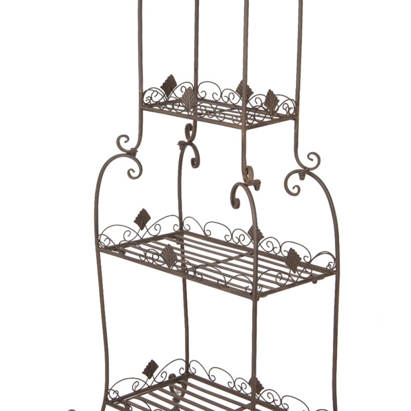 Clayre & Eef 5Y1288 Planthouder 74x39x160 Cm Bruin Metaal