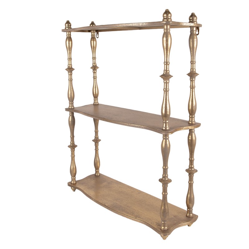 Clayre & Eef 5Y1292 Wandrek 60x22x76 Cm Goudkleurig Metaal