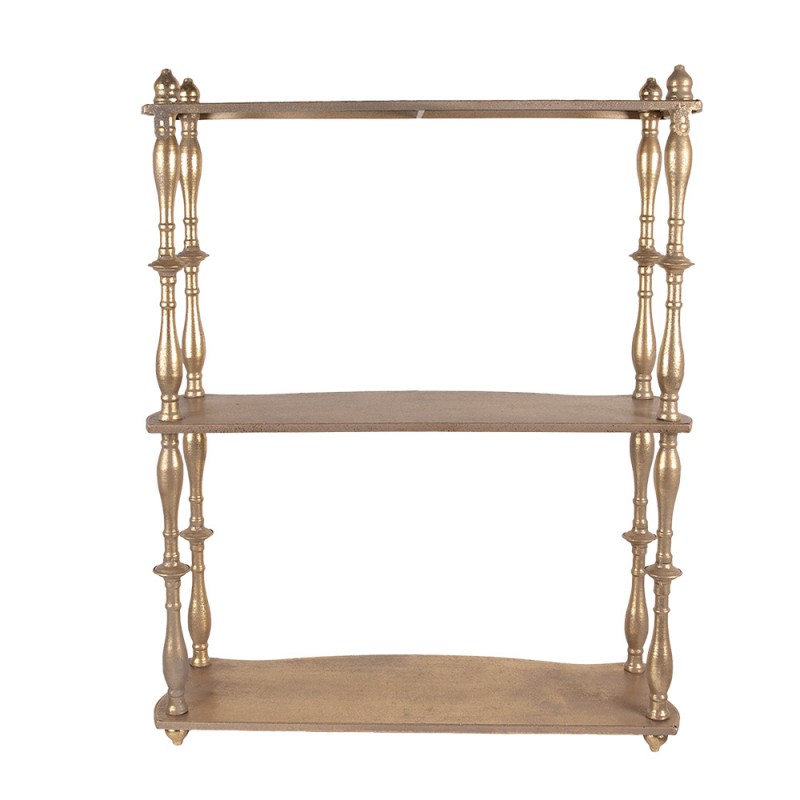 Clayre & Eef 5Y1292 Wandrek 60x22x76 Cm Goudkleurig Metaal