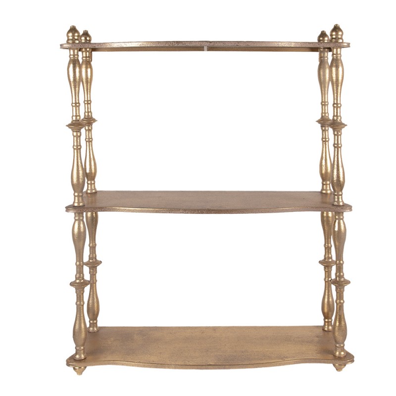 clayre & eef 5Y1292 Wandrek 60x22x76 cm Goudkleurig Metaal