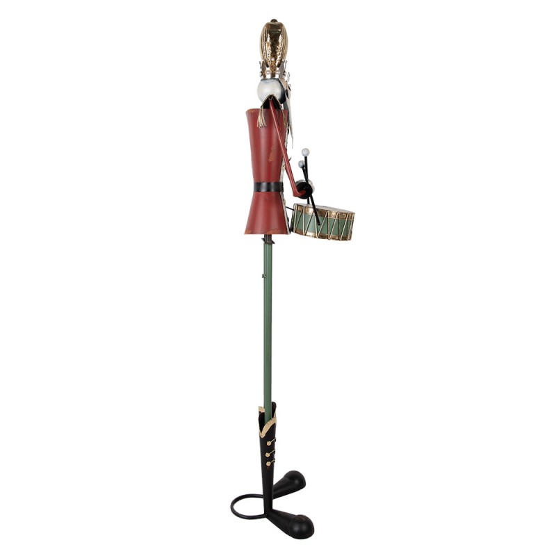 Clayre & Eef 5Y1324 Kerstdecoratie Beeld Notenkraker 38x47x178 Cm Metaal