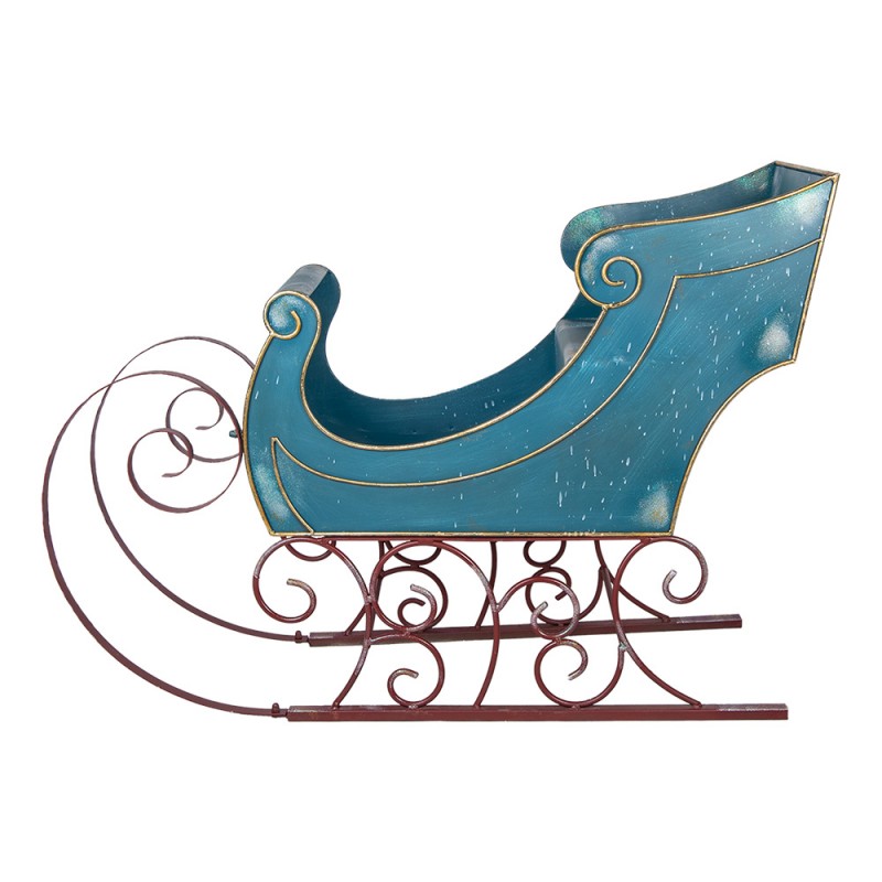 clayre & eef 5Y1325 Arrenslee Kerst Groot 137x50x98 cm Blauw Metaal clayre & eef 5Y1325 Arrenslee Kerst Groot 137x50x98 cm Blauw Metaal