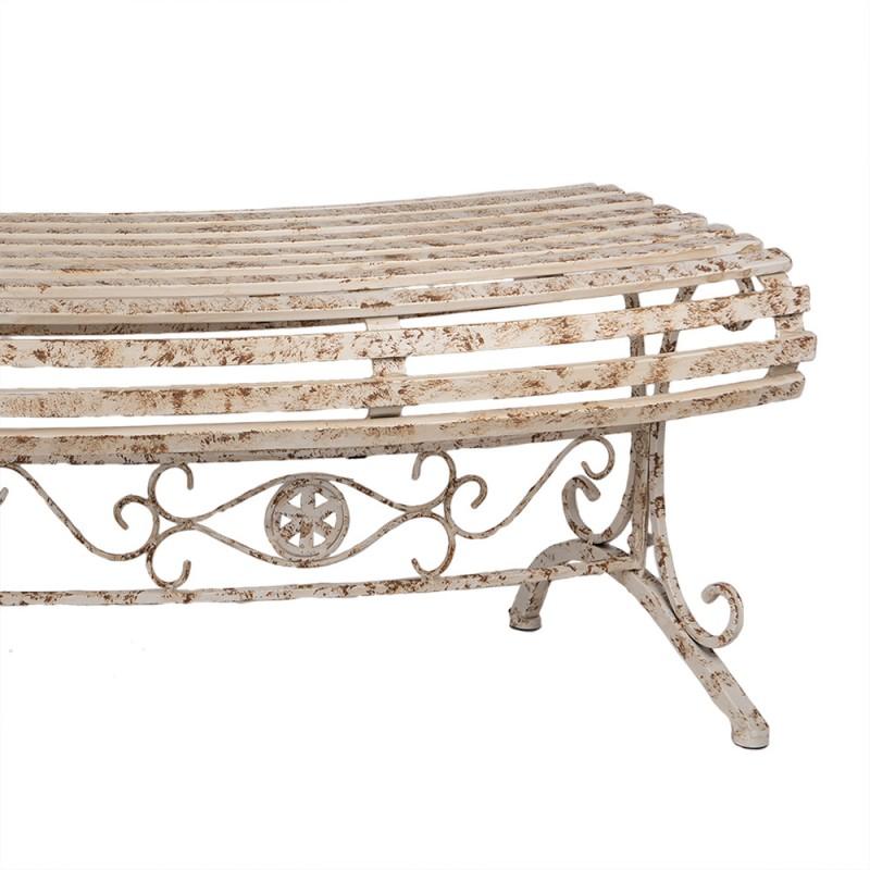 Clayre & Eef 5Y1337 Tuinbank 157x55x48 Cm Beige Metaal