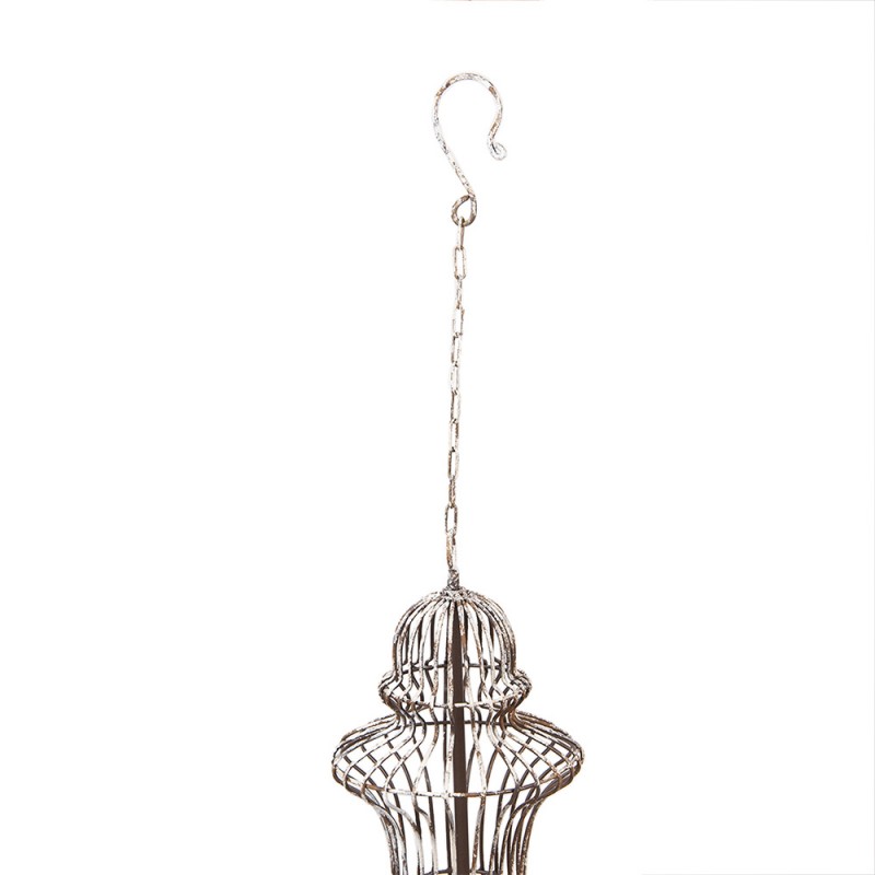 Clayre & Eef 5Y1342 Kandelaar Ø 69x93/137 Cm Beige Metaal