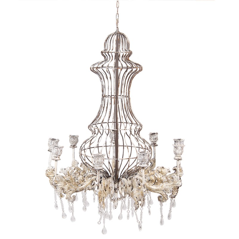 clayre & eef 5Y1342 Kandelaar Ø 69x93/137 cm Beige Metaal