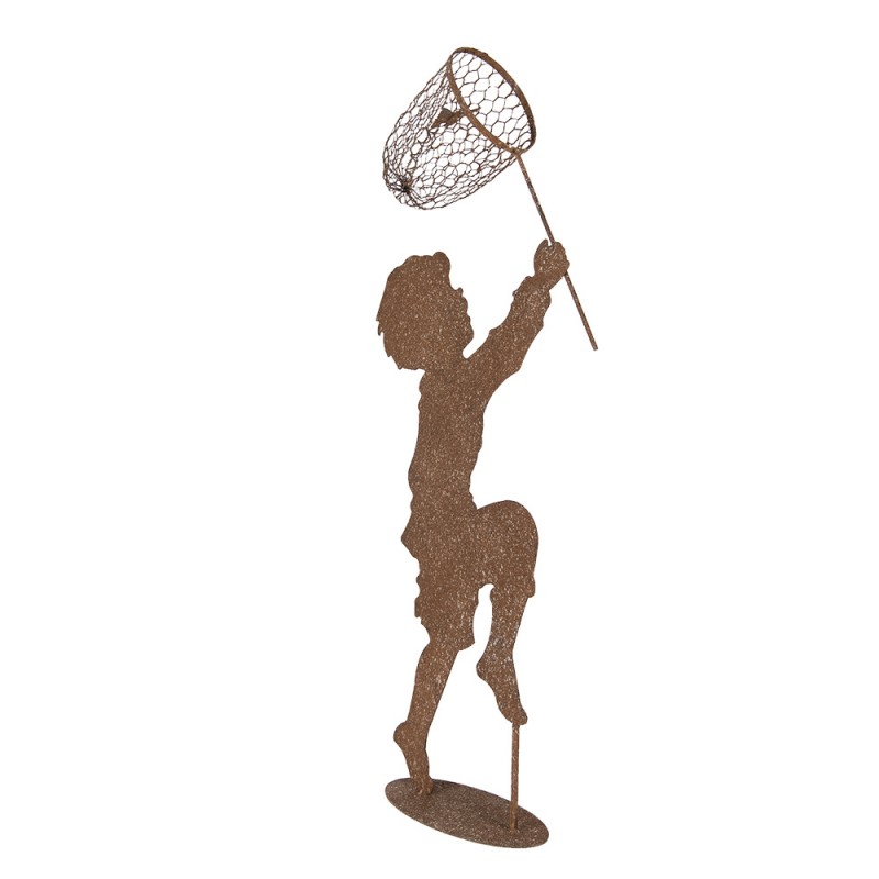 Clayre & Eef 5Y1353 Decoratie Beeld Kind 33x13x88 Cm Bruin Metaal