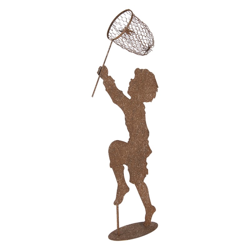 Clayre & Eef 5Y1353 Decoratie Beeld Kind 33x13x88 Cm Bruin Metaal