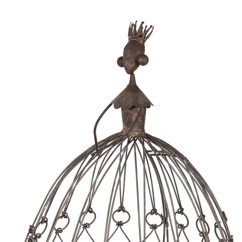 Clayre & Eef 5Y1357 Planthouder Ø 44x54 Cm Bruin Metaal