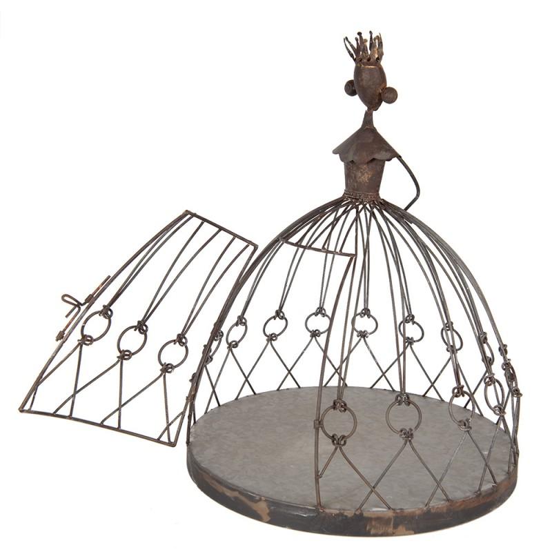 Clayre & Eef 5Y1357 Planthouder Ø 44x54 Cm Bruin Metaal