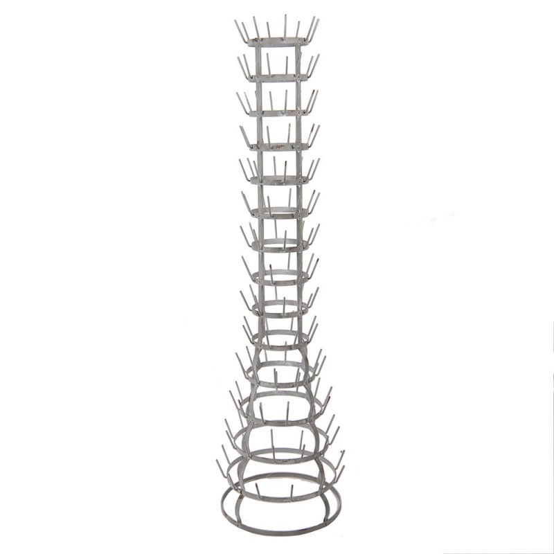 clayre & eef 5Y1361 Mokkenrek Ø 41x148 cm Grijs Metaal
