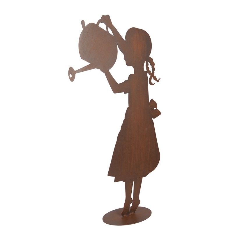 Clayre & Eef 5Y1365 Decoratie Beeld Kind 36x12x62 Cm Bruin Metaal