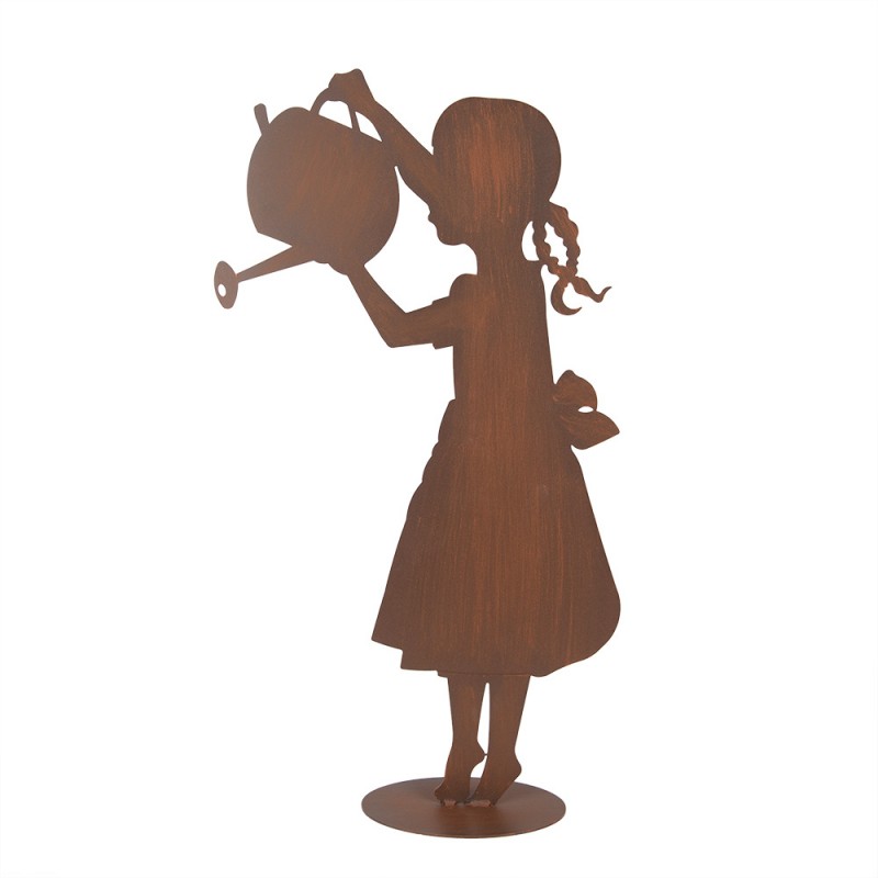 Clayre & Eef 5Y1365 Decoratie Beeld Kind 36x12x62 Cm Bruin Metaal