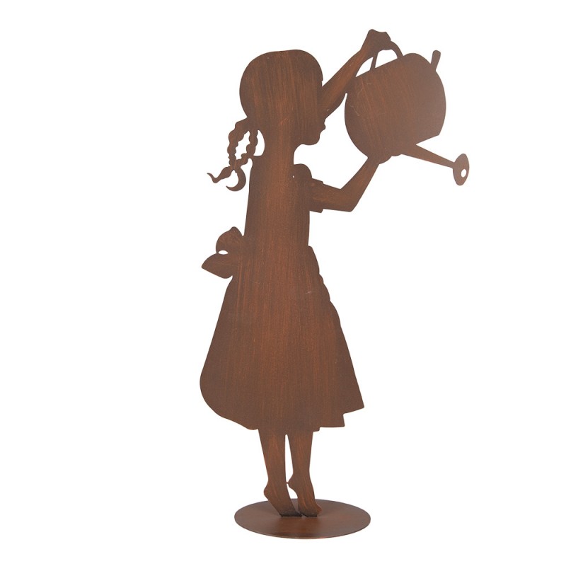 clayre & eef 5Y1365 Decoratie Beeld Kind 36x12x62 cm Bruin Metaal